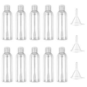 10 Pezzi Flaconi da Viaggio 100 ml Kit Contenitori Viaggio Liquidi Boccette da - Foto 1 di 24