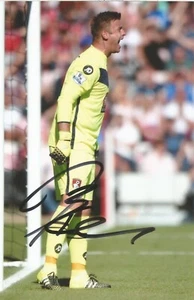 BOURNEMOUTH: ARTUR BORUC SIGNIERT 6x4 ACTION FOTO + COA - Bild 1 von 1
