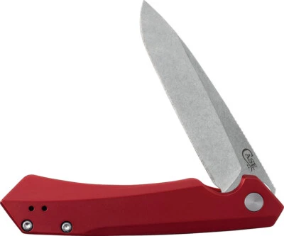 Case Cutlery Kinzua EDC Framelock Red Aluminum Folding S35VN Pocket Knife 64661 - Image 1 of 4