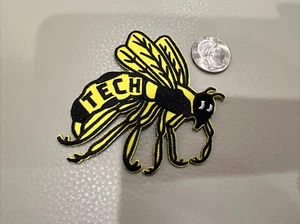 "Chaquetas amarillas GT Georgia Tech bordadas hierro en parche 3,5"" x 3""" - Imagen 1 de 1