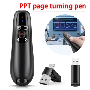 Power Point Präsentation Fernbedienung Wireless USB/Typ-C PPT Presenter Laserpointer - Bild 1 von 16