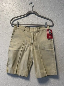 Girl’s Dickies Stretch Bermuda Classic Fit Khaki Twill Shorts Size 14 NWT - Picture 1 of 6