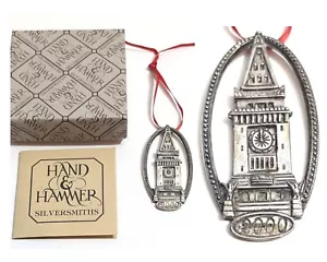 Handhammer Sterlingsilber Weihnachtsschmuck Boston Custom House ~viele andere~ - Bild 1 von 7