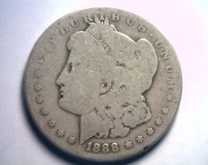 1888-O MORGAN SILVER DOLLAR GOOD G NICE ORIGINAL COIN FROM BOBS COINS FAST SHIP - Bild 1 von 2