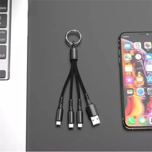 Multi USB Cable 4in1 Charging Cable Car USBC Micro USB Triple Cell Phone Data Cable Z53 - Picture 1 of 9