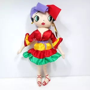 Betty Boop Flamenco Tänzerin rot grün Kleid Plüschtier Stofftier groß 17 Zoll - Bild 1 von 8