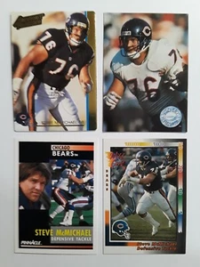 Steve "Mongo" McMichael Vintage Football Card Lot (4 ct) Chicago Bears HOF - Picture 1 of 6