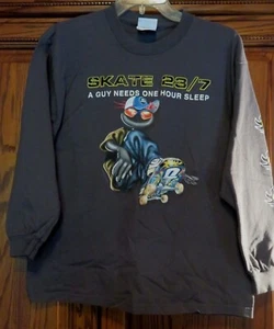 Vintage 80s 90s 18 XL Chump Skateboard T Shirt Top Boys Long Skater Excellent - Picture 1 of 6