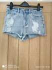 Blue Ripped Cut Off Shorts Size 8