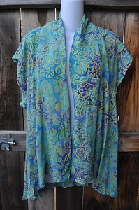 NEU KUNST ZUM TRAGEN FLIRTY FLAIR JACKE IN GANZ NEUEM BEACHGLAS VON MISSION CANYON, OS! - Bild 1 von 4