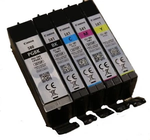 5x Original Canon Patronen Pixma PGI 580 CLI 581 Pixma TS6150 TS6350 TR7550  - Bild 1 von 1