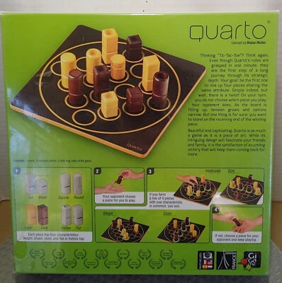 Quarto Board Game by Blaise Muller - New Sealed - Image 1 of 4