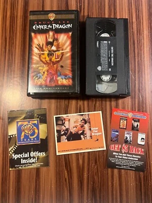 Enter the Dragon VHS Bruce Lee Martial Arts Clamshell Movie Special Edition 25th Foto 1 de 4