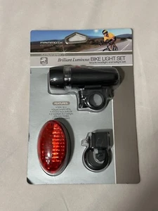 NEW Mammoth Brilliant Luminous LED Bike Light Set Head & Tail Light - Picture 1 of 4