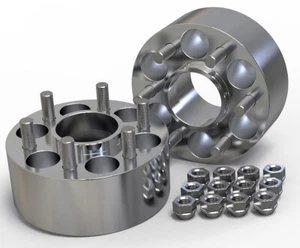 55MM 6X114.3 66.1MM HUBCENTRIC WHEEL SPACER KIT UK MADE fits NISSAN NAVARA D40 - Bild 1 von 1