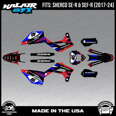 Kit de gráficos para Sherco 300SE-R y 300SEF-R (2017-2024) Carnage - AZUL OSCURO Foto 1 de 4