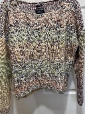 Suéter para mujer Abercrombie & Fitch multicolor grande de gran tamaño Foto 1 de 4