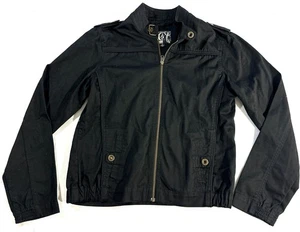 Volcom Frochickie 2 Women’s Black Utility Moto Jacket Size XL Full Zip Epaulet  - Picture 1 of 10