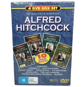 ALFRED HITCHCOCK 10 Movie Collection, Master Of Suspence, R0 4-DVD BoxSet, NEW - Picture 1 of 6