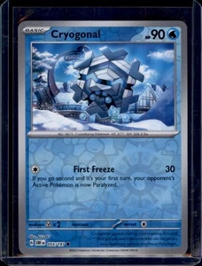 Cryogonal SV03: Pokémon Fiamme Ossidiana #055/197 Reverse Holo quasi nuovo+ - Foto 1 di 2