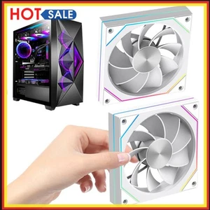 Ventilateur de Boîtier RVB 12cm 5V-3PIN Ventilateur Silencieux avec Vitesse 1800tr/min pour - Photo 1/24