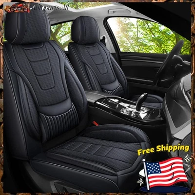 Leather Car 5 Seat Cover Front Rear Cushion Protector For Toyota Corolla Sedan - Image 1 of 4