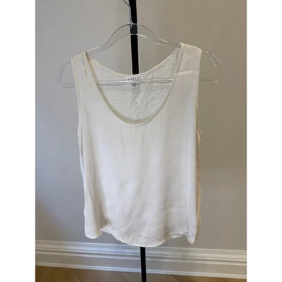 Velvet - Silk/Cotton Tank Ivory- XS - Image 1 of 4