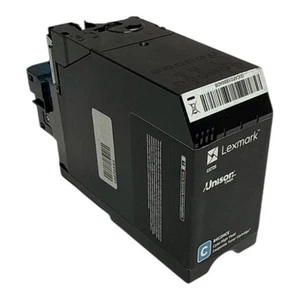 Toner cyan d'origine Lexmark CX725 84C2HCE - Photo 1/1