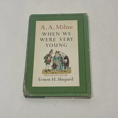 When We Were Very Young by A.A. MILNE, 1961, c1952 HCDJ Ernest H. Shepard - Image 1 of 3