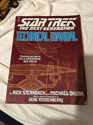 Star Trek the Next Generation Technical Manual Signed by Michael Okuda - Image 1 of 2
