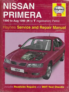 Haynes Nissan Primera 1990 to 1999 Petrol Engine Workshop Repair Manual - Picture 1 of 2