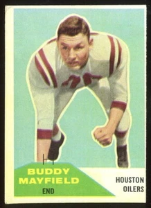 1960 Fleer #52 Buddy Mayfield Houston Oilers - Rookie Card - Picture 1 of 2