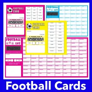 Football Fundraising Scratch cards Charity Event Pack of 50 cards Football Cards - Picture 1 of 6