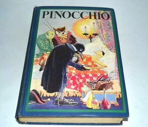 Vintage Pinocchio Book Carlo Collodi 1932 The Adventures of Pinocchio - Picture 1 of 4