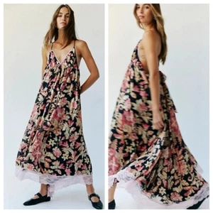 NWOT $250 Free People Primmy Printed Floral Midi Dress L - Picture 1 of 5