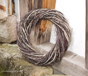 Corona grande corona de puerta corona natural corona de pared natural viajero Ø 45 cm - Imagen 1 de 2