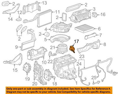 Cadillac GM OEM 2015 ATS evaporador calentador-actuador 22799393 Foto 1 de 2