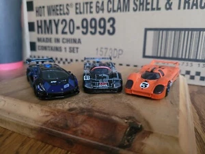 HOT WHEELS PORSCHE 917 LH, SAUBER MERCEDES C9 & LAMBORGHINI ESSENZA SCV12 - Picture 1 of 21