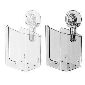 Wipe Holder for Bathroom Flushable Wet Wipes Dispenser Suction Cup Wall Mounted - Picture 1 of 14
