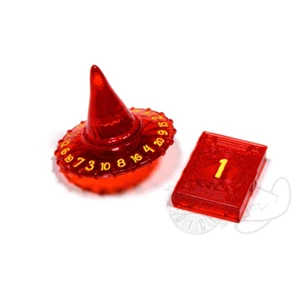 PolyHero Wizard d20 Wizard Hat and d2 Spellbook in Dragonfire - Picture 1 of 1