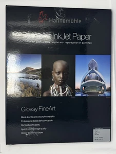 Hahnemuhle Photo Rag Baryta Papier atramentowy o wysokim połysku 17x22", 25 ct * Narożnik gięty - Zdjęcie 1 z 10