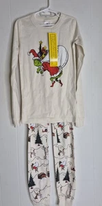 NWT Hanna Andersson The Grinch Pajama Set Youth Boys Size 10 - Picture 1 of 8
