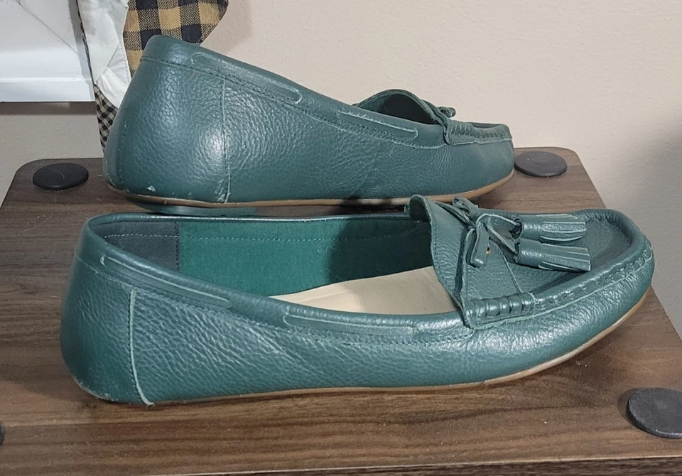 Isaac Mizrahi Cuero Verde Para Mujer 9M Sin Cordones... Foto 1 de 1