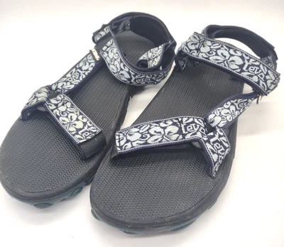 Teva Sandals Men's Size 10 Hurricane Water Hiking Strappy Flats 6402 Blue Floral - Изображение 1 из 4