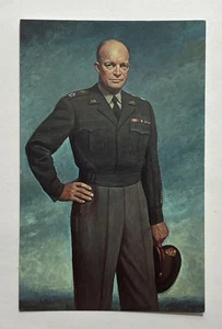 General of Army Dwight D Eisenhower Postcard from Portrait by Thomas E Stephens - Picture 1 of 2