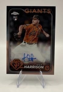 2024 Topps Chrome Kyle Harrison Rookie Auto RC Rookie #RA-KH Giants Autograph - Picture 1 of 2