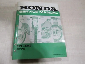 1991 1992 1993 1994 HONDA CT70 OEM FACTORY SHOP SERVICE MANUAL - Picture 1 of 2