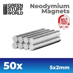 50x Aimants néodymes 5x2mm (N52) - Super aimants - Neodymium - Néo-aimants - Photo 1/3