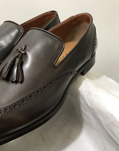 Stefano Branchini Włoskie luksusowe półbuty z frędzlami, buty, dopasowane 10US ~ 10,5US Fabrycznie nowe z metką 1495$