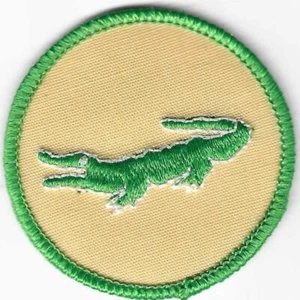 BSA MINT COLOR PATROL MEDAILLON PATCH HELLGRÜN ALLIGATOR PAPIERRÜCKEN - Bild 1 von 3